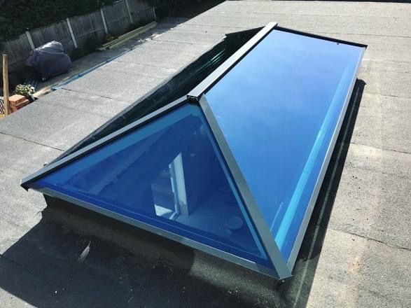 Roof lantern fitted over an Essex kitchen extension — project 1