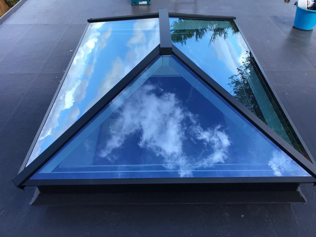 Roof lantern fitted over an Essex kitchen extension — project 2
