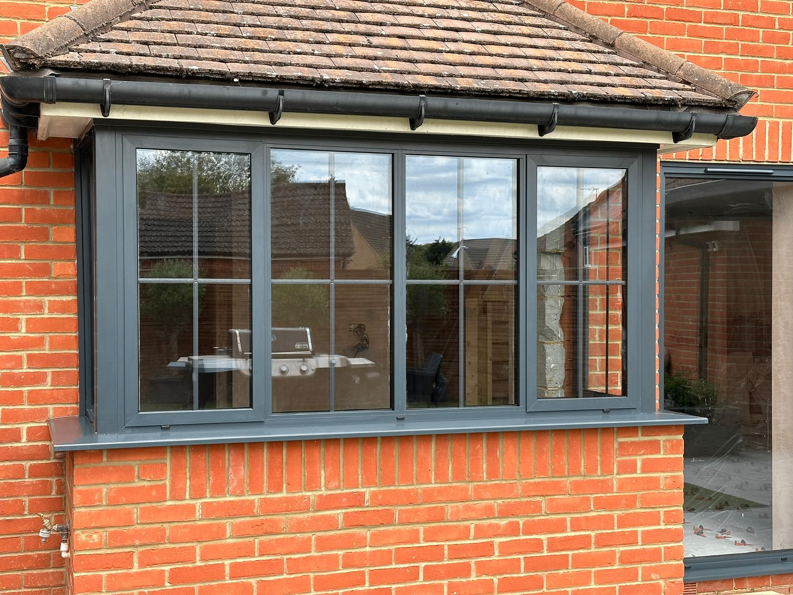 Slim-frame aluminium windows on a contemporary Essex home